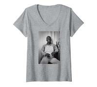 Femme Art Blakey of The Jazz Messengers Drums par Michael Grecco T-Shirt avec Col en V