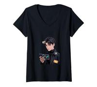 Femme Art de l'état d'esprit de Digital Trader Focus T-Shirt avec Col en V