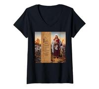 Femme Art du Bon Pasteur, Les John 10 Plockhorst Jésus-Christ T-Shirt avec Col en V
