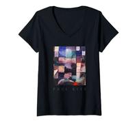 Femme Art Paul Klee T-Shirt avec Col en V