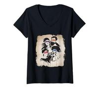Femme Artiste - Artiste de la Rennaissance Italienne - Ninjas T-Shirt avec Col en V