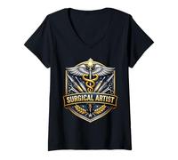 Femme Artiste Chirurgical drôle Chirurgien Chirurgien médecin Citation T-Shirt avec Col en V
