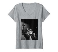 Femme Artiste Solo Elkie Brooks Inspiration Promo Tour 1989 T-Shirt avec Col en V