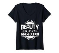 Femme Artistes en Poterie Every Imperfection Potier T-Shirt avec Col en V