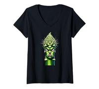 Femme Asperges en colère T-Shirt avec Col en V