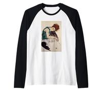 Femme Assise avec Genou plié par Egon Schiele (1917) Manche Raglan