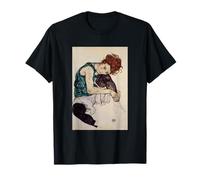 Femme Assise avec Genou plié par Egon Schiele (1917) T-Shirt