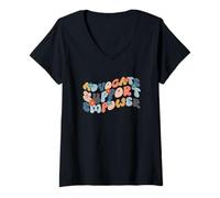 Femme Assistance de Soutien MSW pour l'obtention du diplôme des Travailleurs Sociaux T-Shirt avec Col en V