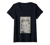 Femme Assomption de Marie avec Les Anges Église chrétienne catholique T-Shirt avec Col en V