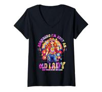Femme Assuming I'm Just an Old Lady Was Your First Erreur Hippie T-Shirt avec Col en V
