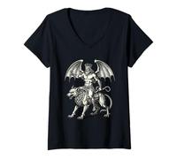 Femme Astaroth, Duc des Ombres T-Shirt avec Col en V