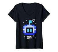 Femme Astro Bot Rescue Mission Astro Bot Portrait Video Game T-Shirt avec Col en V