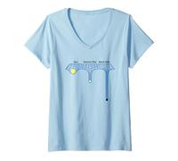 Femme Astrophysique Soleil étoile à neutrons et trou noir T-Shirt avec Col en V