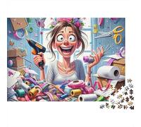 Femme astucieuse Joy 1000 Pièces Puzzle Adulte Carton Épais Anti-Stress Difficile pour Experts pour Collectionner Livraison Rapide 52x38cm/1000pcs