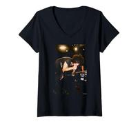 Femme at The Drive in Live Cedric Bixler-Zavala par Andy Willsher T-Shirt avec Col en V