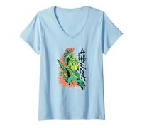 Femme Athena Mythology Warrior - Art de la déesse Grecque Antique T-Shirt avec Col en V