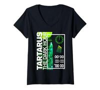 Femme ATLUS Persona 3 Reload: Tartarus Dark Hour T-Shirt avec Col en V