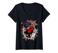 Femme ATLUS Persona 5 Tactica T-Shirt avec Col en V