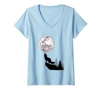 Femme Attrape-rêves Indien Western T-Shirt avec Col en V