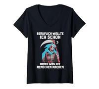 Femme Au Travail, J'Ai Toujours voulu Faire ce Qui est avec des T-Shirt avec Col en V
