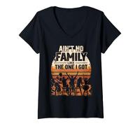 Femme Aucune Famille ne Ressemble à la Chemise One I Got T-Shirt avec Col en V