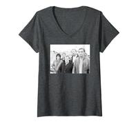 Femme Auf Wiedersehen Pet Cast Actor Jimmy Nail 1982 T-Shirt avec Col en V