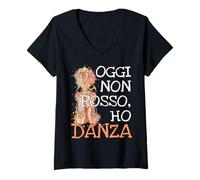Femme Aujourd'hui Je Ne Peux Pas, J'ai Danser: Pour Les Danseurs T-Shirt avec Col en V