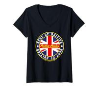 Femme Austin-Healey Best Of British T-Shirt avec Col en V