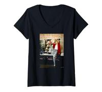 Femme Auteur-compositeur Dwight Yoakam This Time Michael Grecco T-Shirt avec Col en V