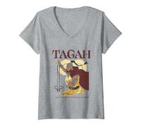 Femme Avatar Aang: The Last Airbender Tagah Powerful Air Element T-Shirt avec Col en V