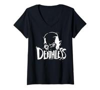 Femme Avatar: Fire and Ash Miles Quaritch Deathless Poster T-Shirt avec Col en V