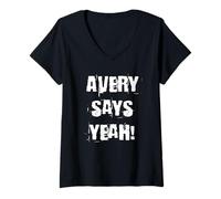 Femme Avery dit oui ! T-Shirt avec Col en V