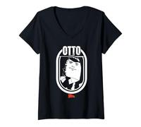 Femme Avion ! Otto est Mon Pilote Automatique copilote T-Shirt avec Col en V