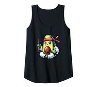 Femme Avocat Guerrier Entraînement avec Bâton Débardeur