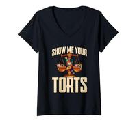 Femme Avocat Montrez-Moi Vos délits T-Shirt avec Col en V