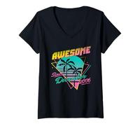 Femme Awesome Since December 2006 T-Shirt avec Col en V