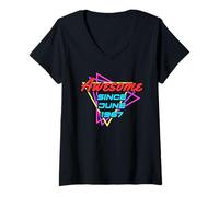 Femme Awesome Since June 1967 T-Shirt avec Col en V