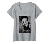 Femme Babylon Zoo Spaceman Chanteur Jas Mann par Andy Willsher T-Shirt avec Col en V