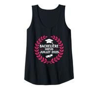 Femme Bachelière 2025 Félicitations Réussite BAC Souvenir Fille Débardeur