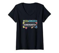 Femme Back to School Level Unlocked Kindergarten T-Shirt avec Col en V