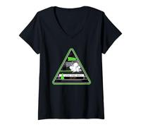Femme Back to The Future Lone Pine Mall Retro T-Shirt avec Col en V
