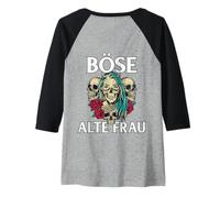 Femme Backprint - Les Femmes âgées Qui Ont du Sarcasme Manche Raglan