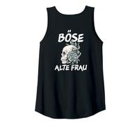 Femme Backprint Mort Vintage Tête de Mort avec Sarcasme Débardeur