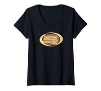 Femme Backstreet Boys Retro Logo T-Shirt avec Col en V