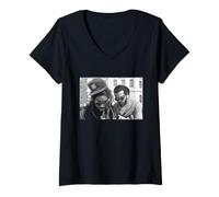 Femme Bad Brains Hardcore Punk Band par David Corio T-Shirt avec Col en V