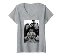 Femme Bad Religion Infected Punk Rock Band par Andy Willsher T-Shirt avec Col en V