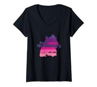 Femme Baden-Wurtemberg État fédéral Allemagne T-Shirt avec Col en V
