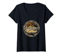 Femme Badlands National Park | South Dakota T-Shirt avec Col en V