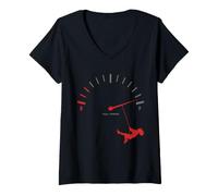 Femme Balançoire Enfants Vintage T-Shirt avec Col en V