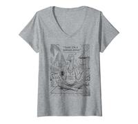 Femme Bali Yoga Silly Goose T-Shirt avec Col en V